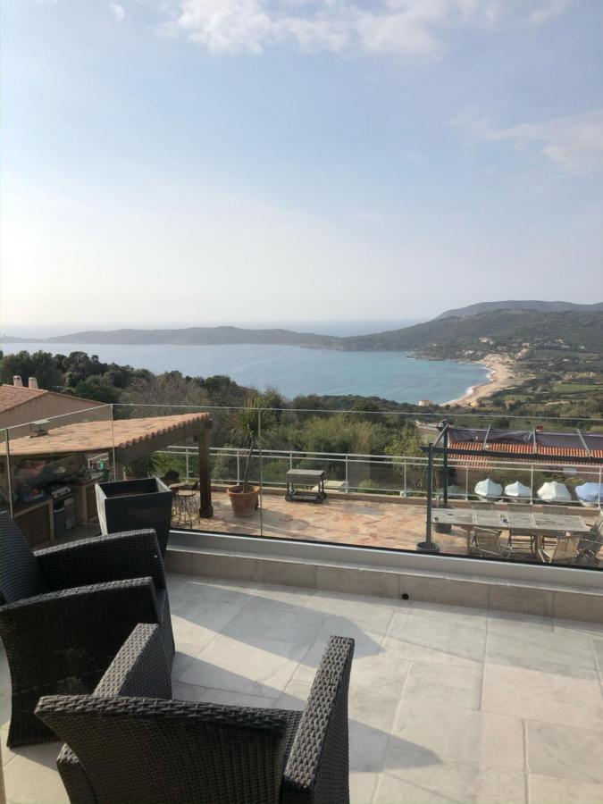 Haut De Villa - Vue Mer Avec Coucher De Soleil Cargèse Exterior foto